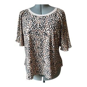 Halogen Pale Pink Relaxed Ruffle Blouse